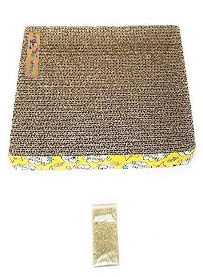 Western Era Cat Natural Toy, Scratching Pad, Corrugated Scratching Board/Scratch Pad, Jumbo Size, Healthy Toy with Catnip for Cat/Kitten/Puppy - Image 4